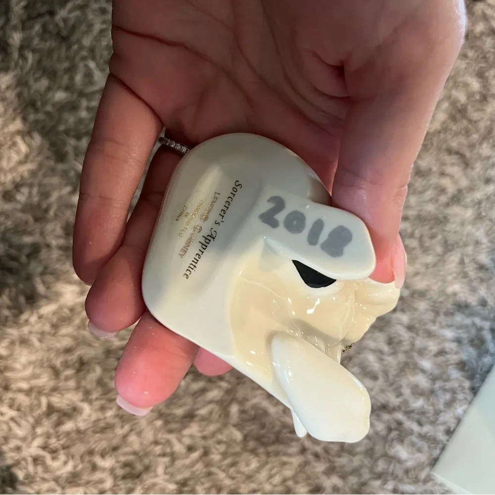 Lenox Disney Fantasia Mickey Mouse Holiday Ornament - Cream and Black - Picture 3 of 9